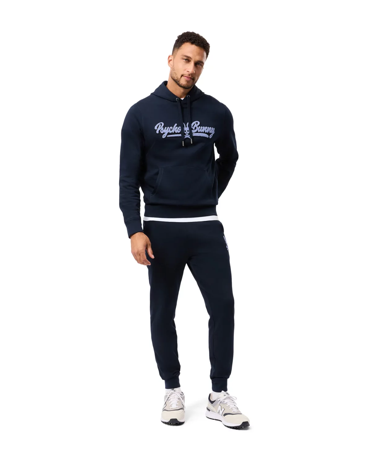 psycho-bunny-scott-chenille-patch-hoodie-navy-style-B6H756D200-model-front