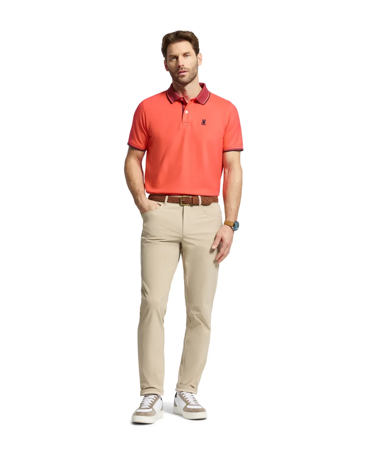 EVANDALE OXFORD COLLAR PIQUE POLO