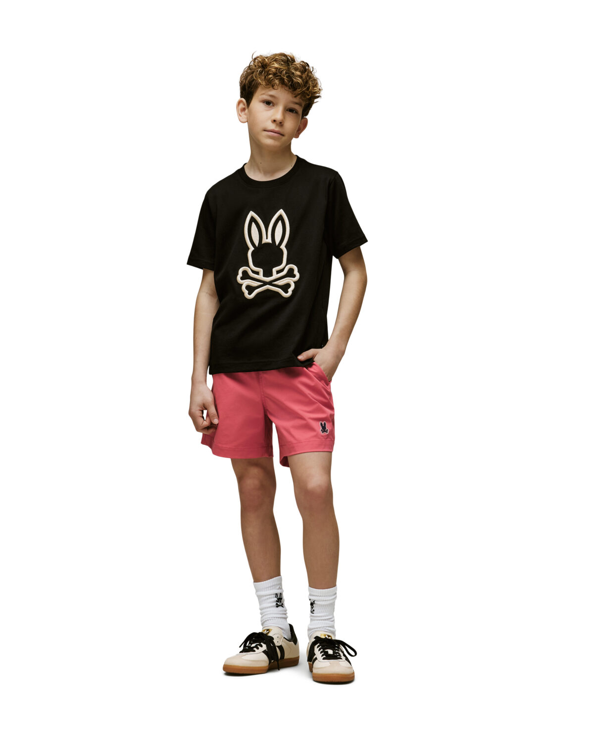 KIDS NICHOLAS EMBROIDERED TEE