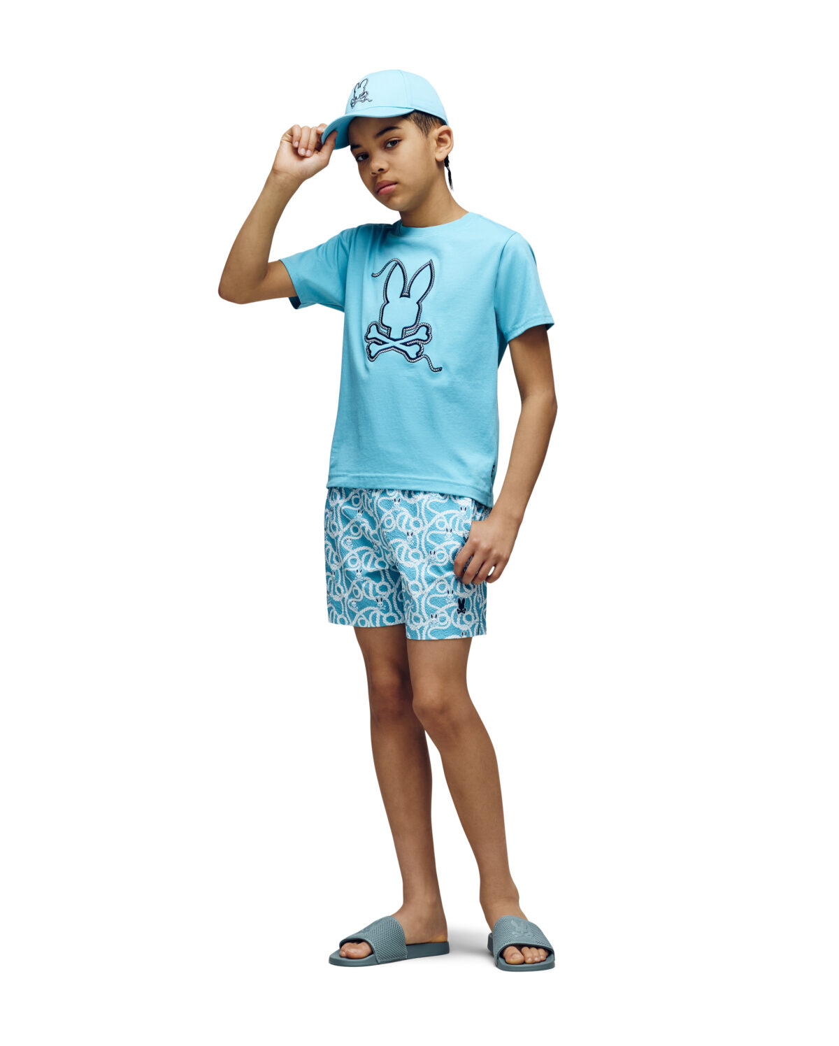 KIDS CYRUS AOP SWIM TRUNK
