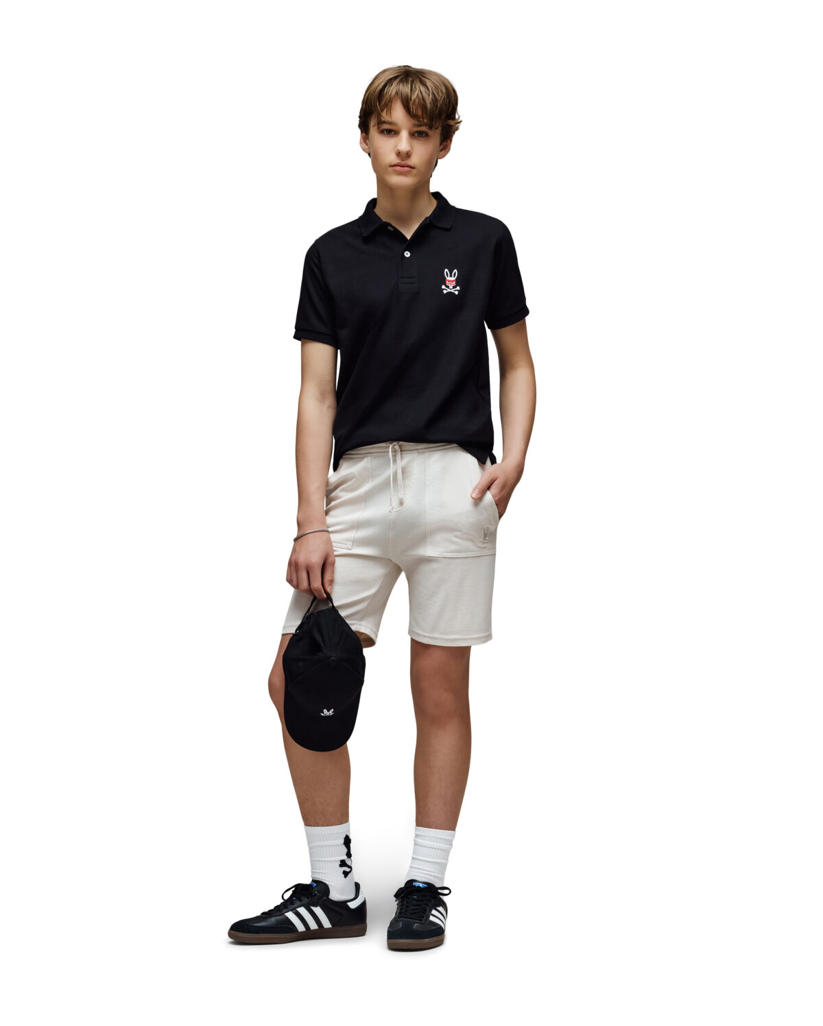 KIDS MISCHIEF BUNNY PIQUE POLO