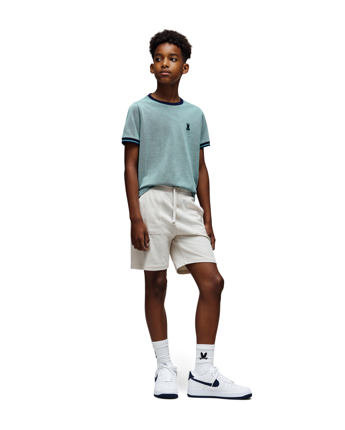 KIDS QUINTON TEXTURED PIQUE TEE