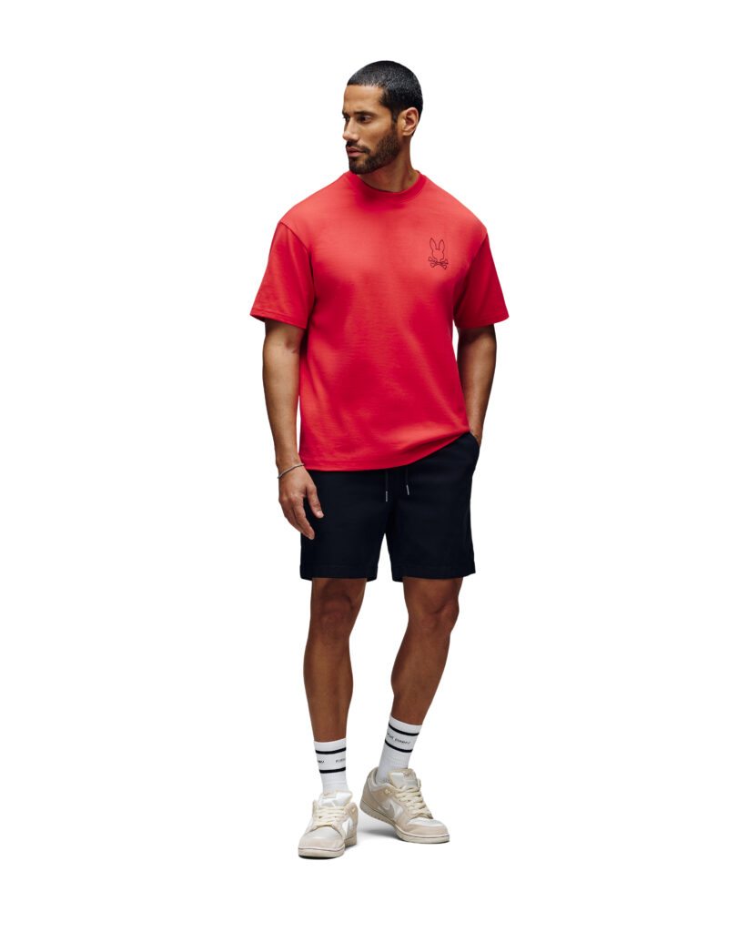 SHAWN RELAXED FRONT AND BACKGRAPHIC TEE - Psycho Bunny South Africa