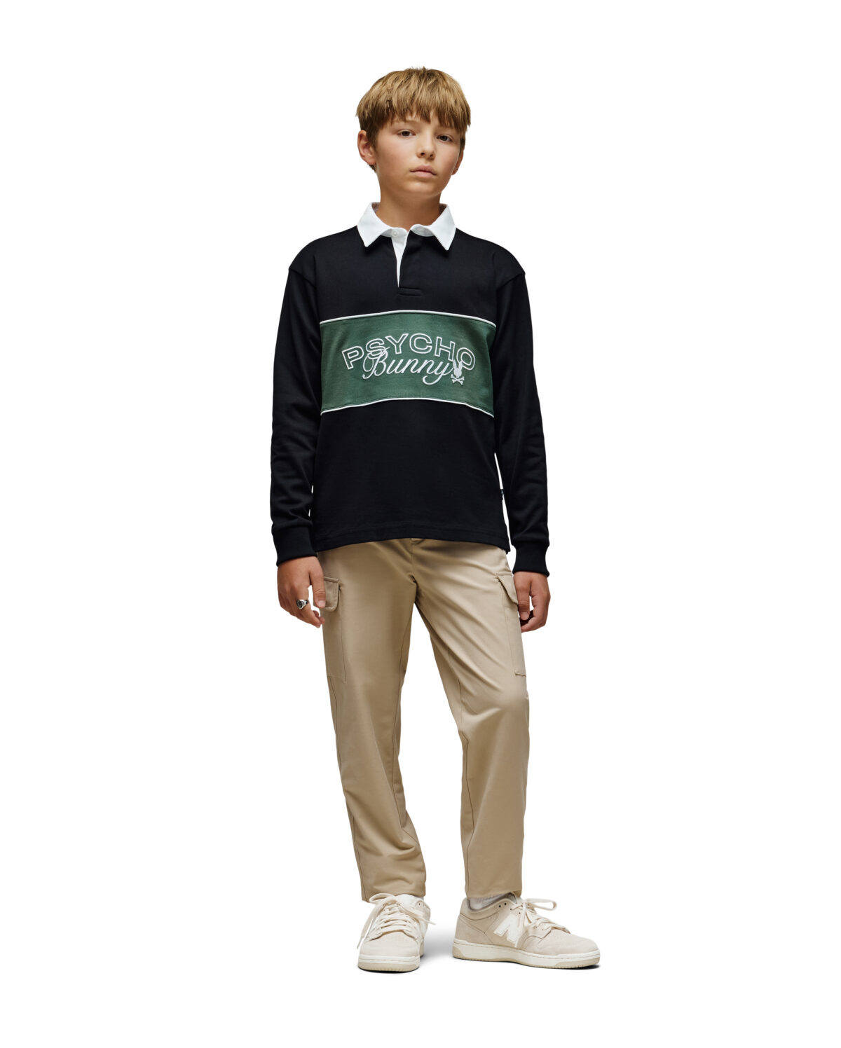 KIDS ENZO LONG SLEEVE RUGBY TEE