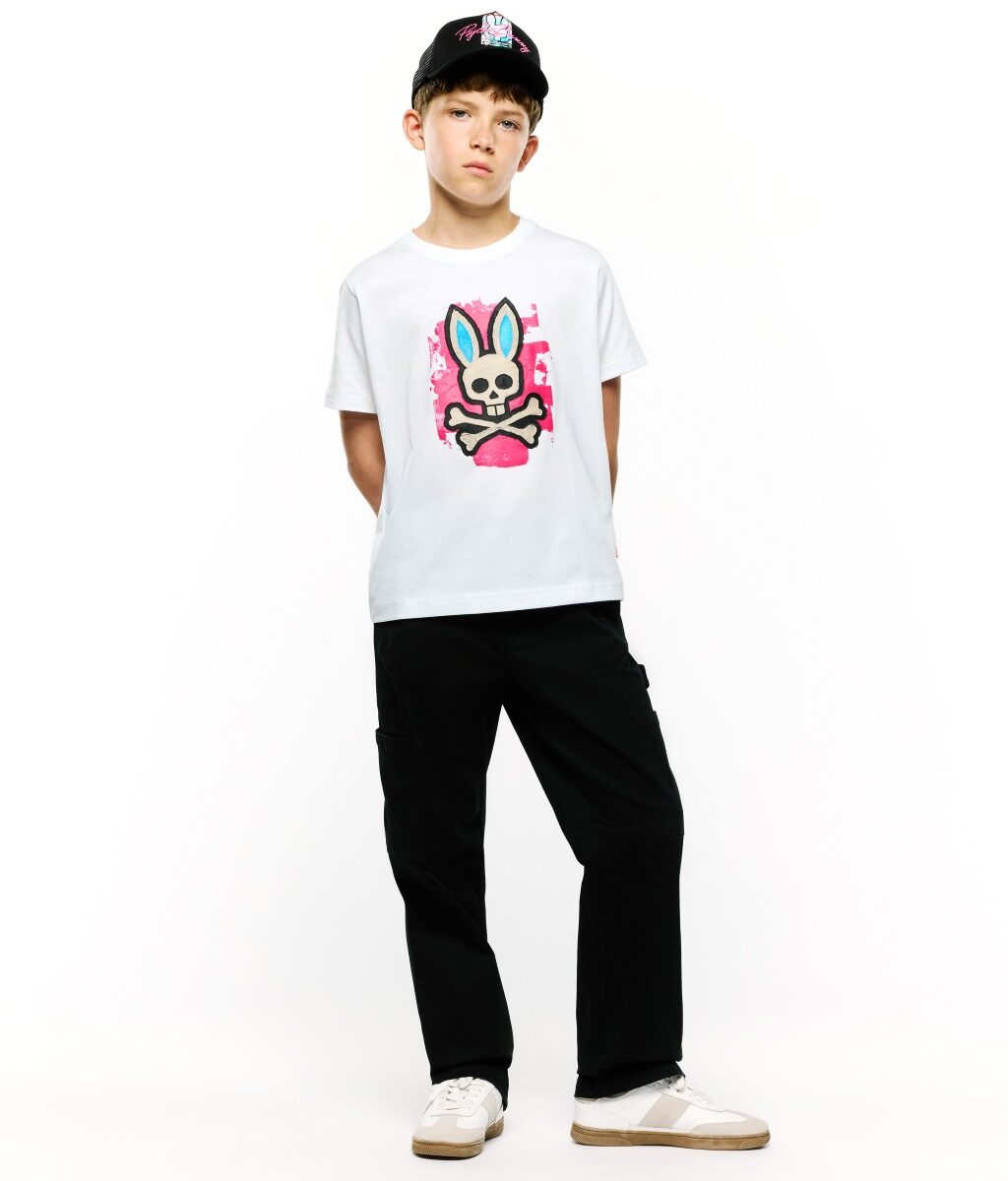Kids Marcus Bunny Graphic Tee, White