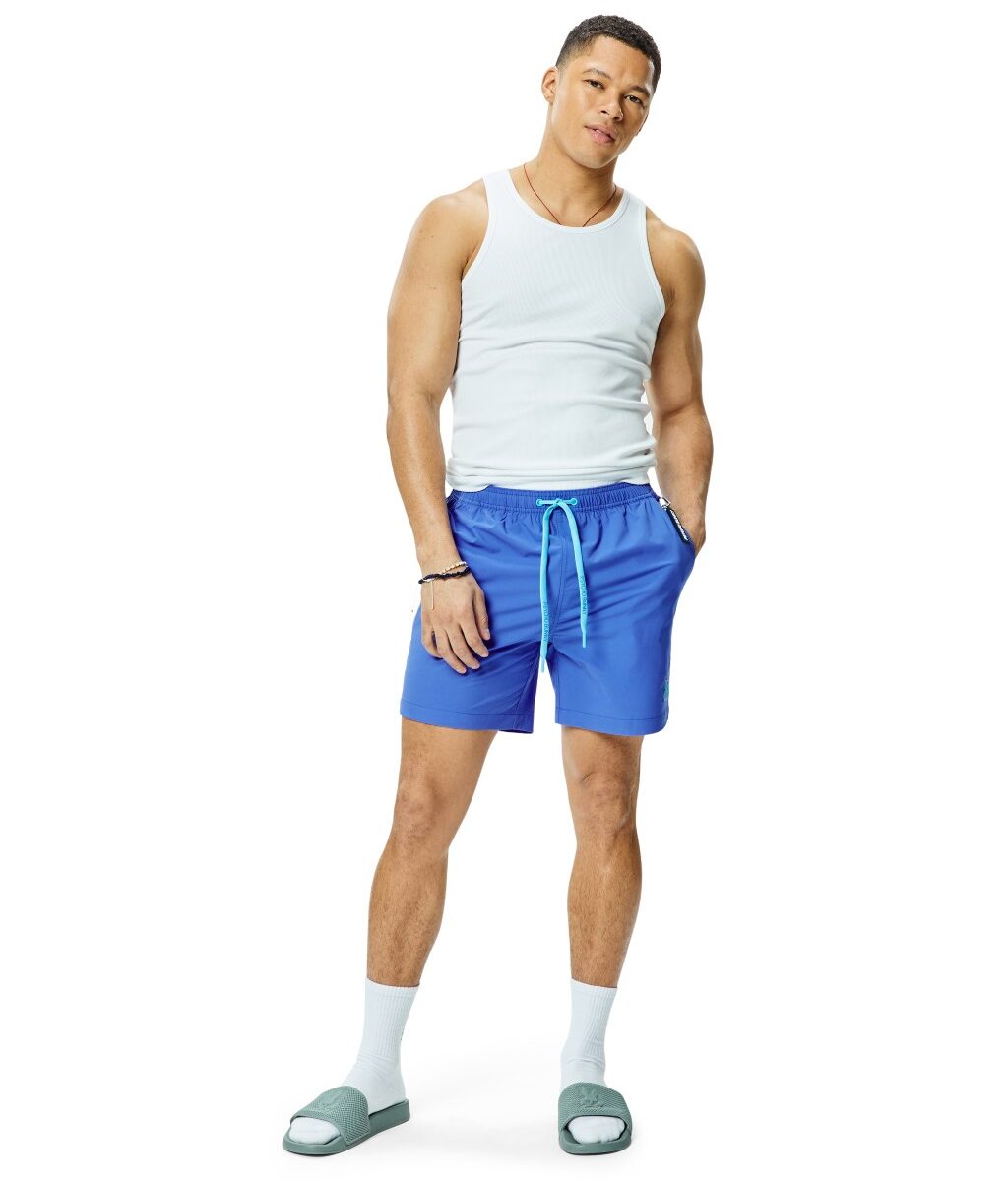 Samos Hydrochromic Printed Board Shorts, Amparo Blue