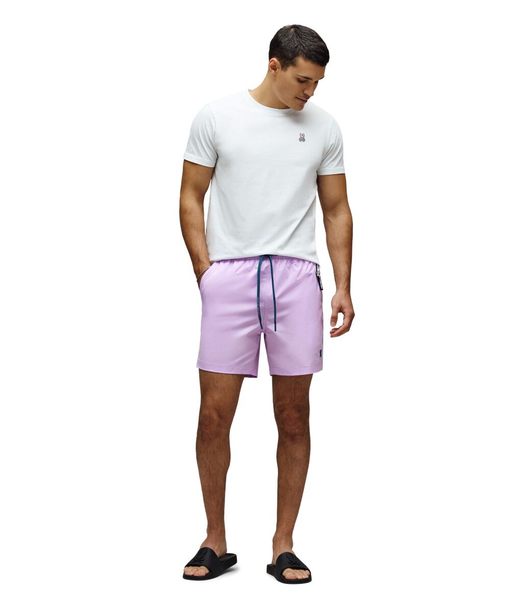 Samos Hydrochromic Printed Board Shorts, Lavendula