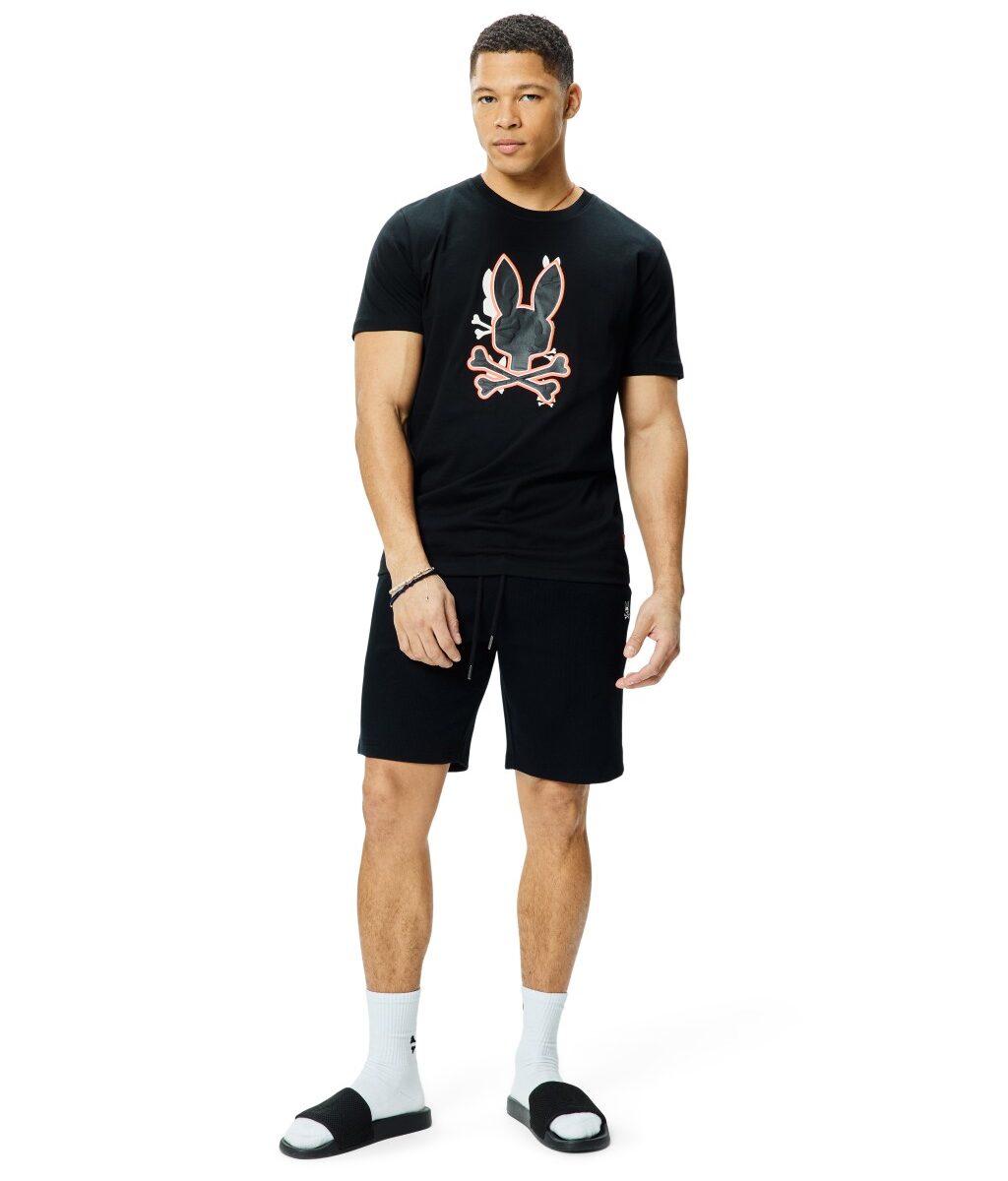 Tanner Bunny Graphic Tee, Black