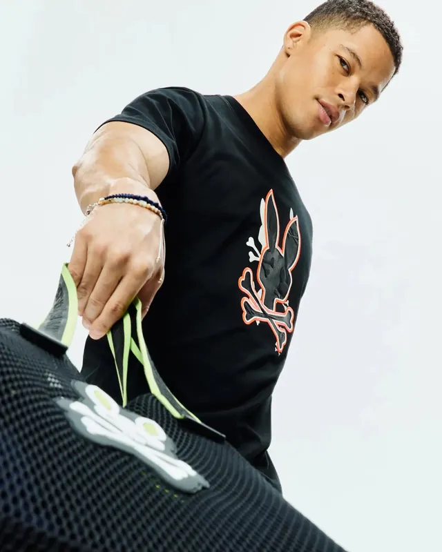 Tanner Bunny Graphic Tee, Black, photograph 4 of 5
