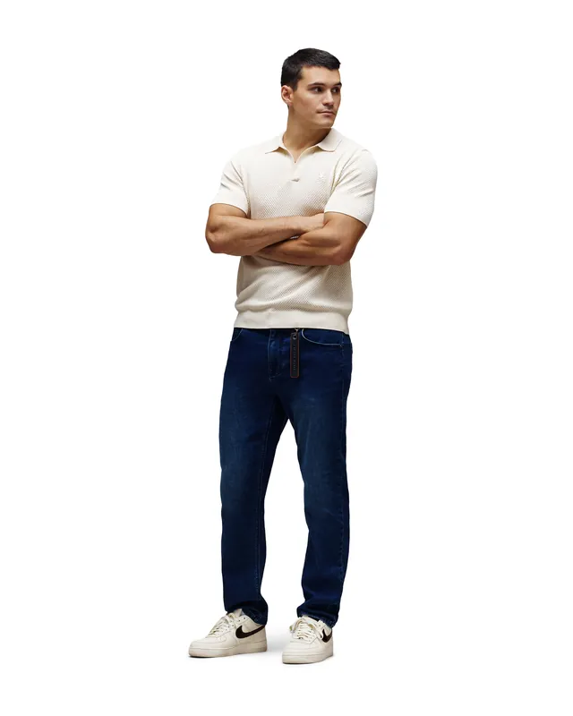 Devon Bubble Stitch Knit Polo, Pristine, photograph 2 of 5