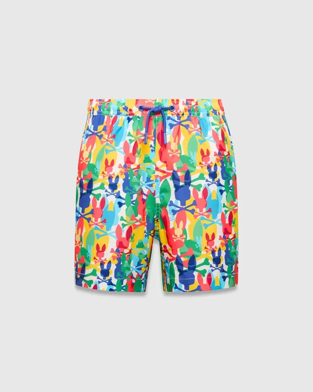 Kids Tanner All Over Print Board Shorts, Multi, photograph 5 of 6