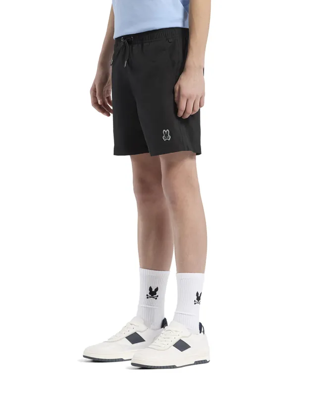 Kids Samos Hydrochromic Printed Board Shorts, Black, photograph 3 of 7