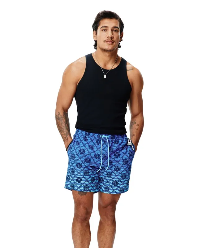 Tobias Gradient All Over Print Board Shorts, Amparo Blue