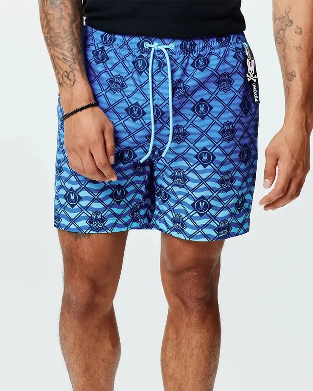 Tobias Gradient All Over Print Board Shorts, Amparo Blue, photograph 2 of 6