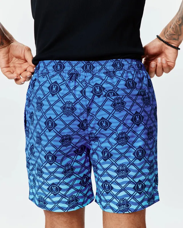 Tobias Gradient All Over Print Board Shorts, Amparo Blue, photograph 3 of 6
