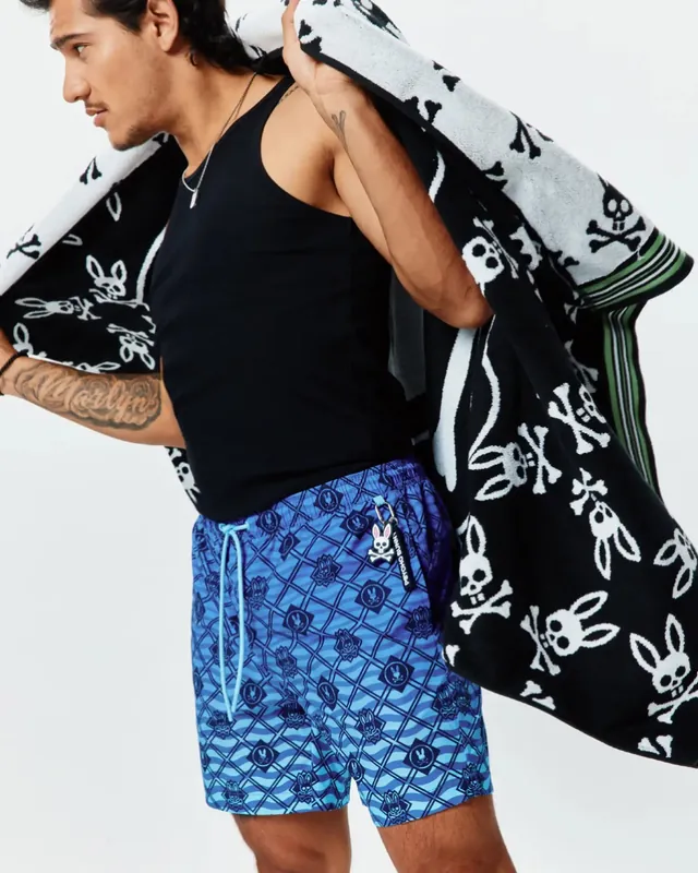 Tobias Gradient All Over Print Board Shorts, Amparo Blue, photograph 4 of 6