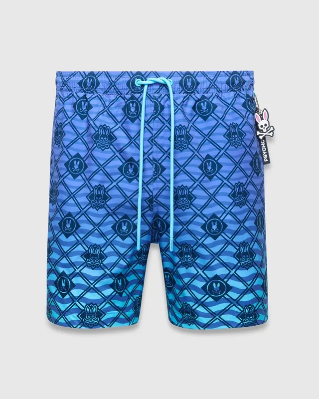 Tobias Gradient All Over Print Board Shorts, Amparo Blue, photograph 5 of 6