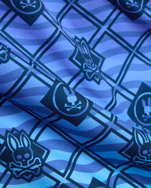Tobias Gradient All Over Print Board Shorts, Amparo Blue, photograph 6 of 6